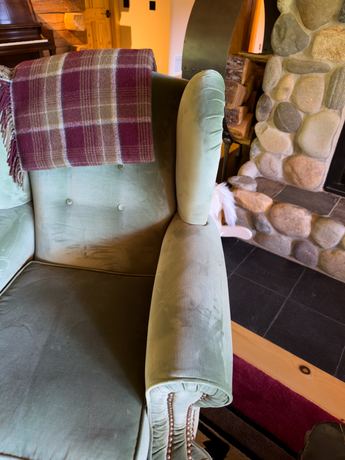 Log Cabin Green Chair